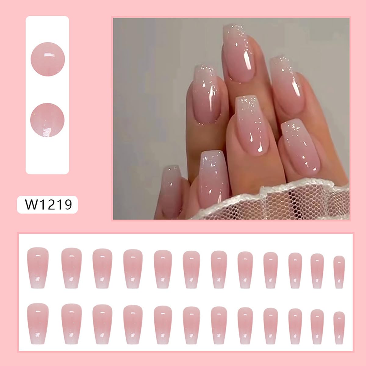 Oaks Fake Press on Nails 15 Sizes-30 Pcs